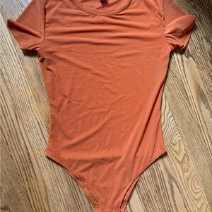 Orange Mesh Leotard - PARADE - Size S